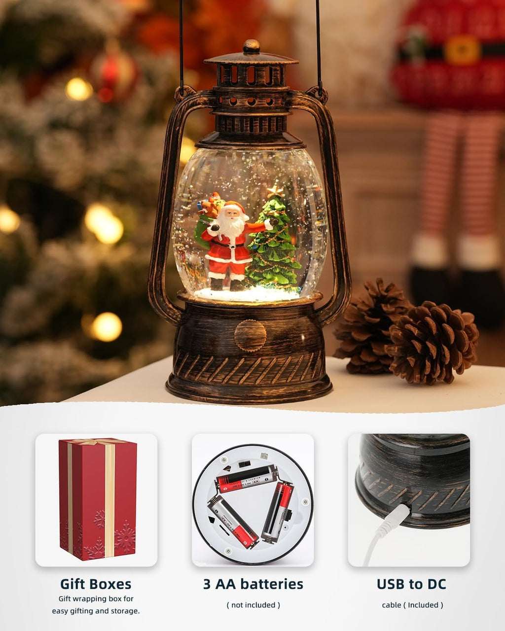 Lampe à LED Citrouille pour Décoration d'Automne – Lumière Chaude avec Minuteur de 6 Heures