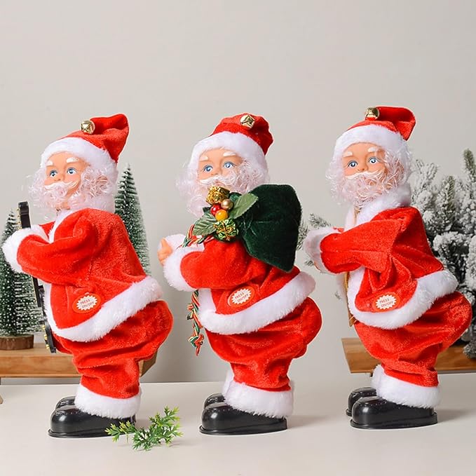 Père Noël Wobble avec Fesses Nues – Décoration de Noël Amusante