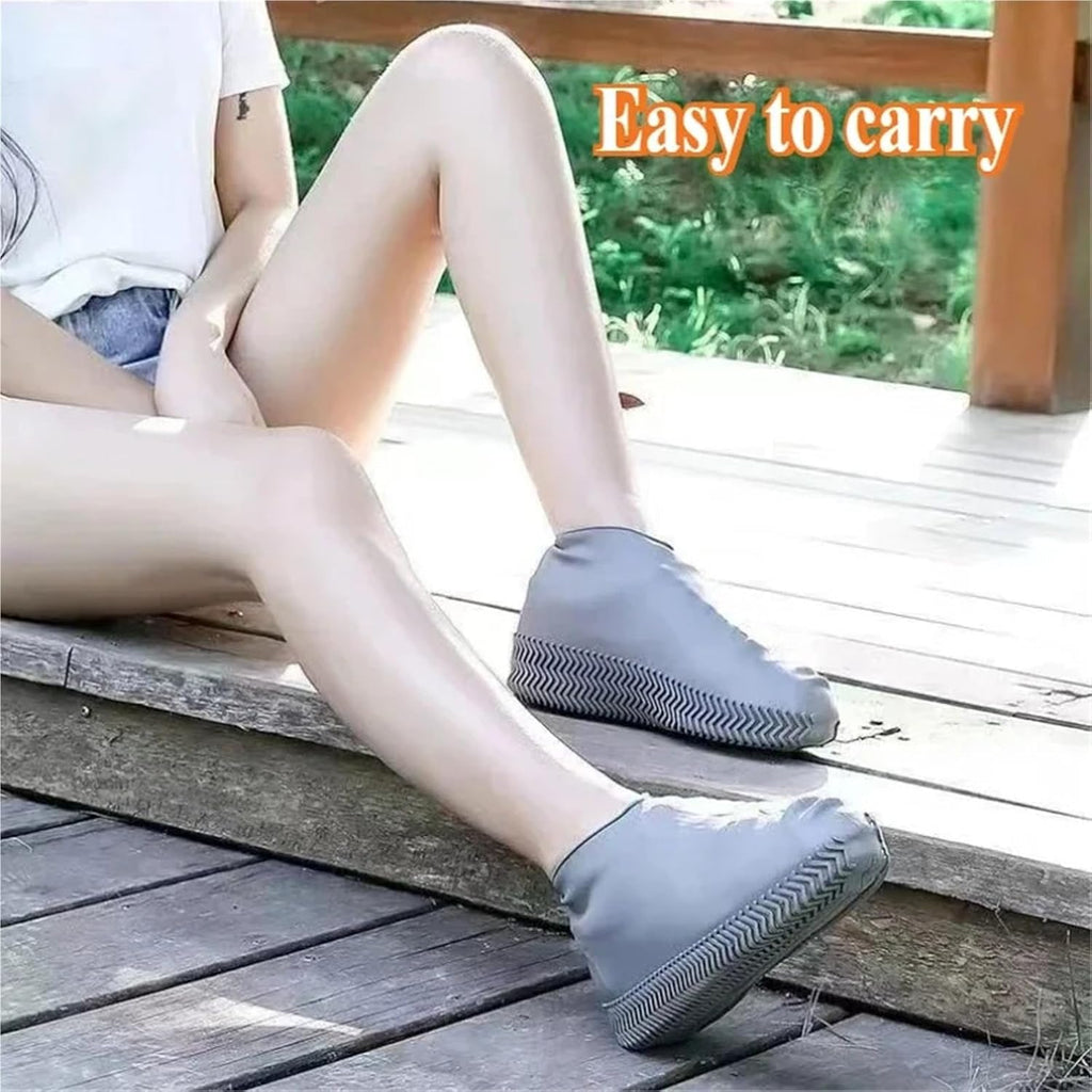 Couvre-chaussures en silicone réutilisables et imperméables