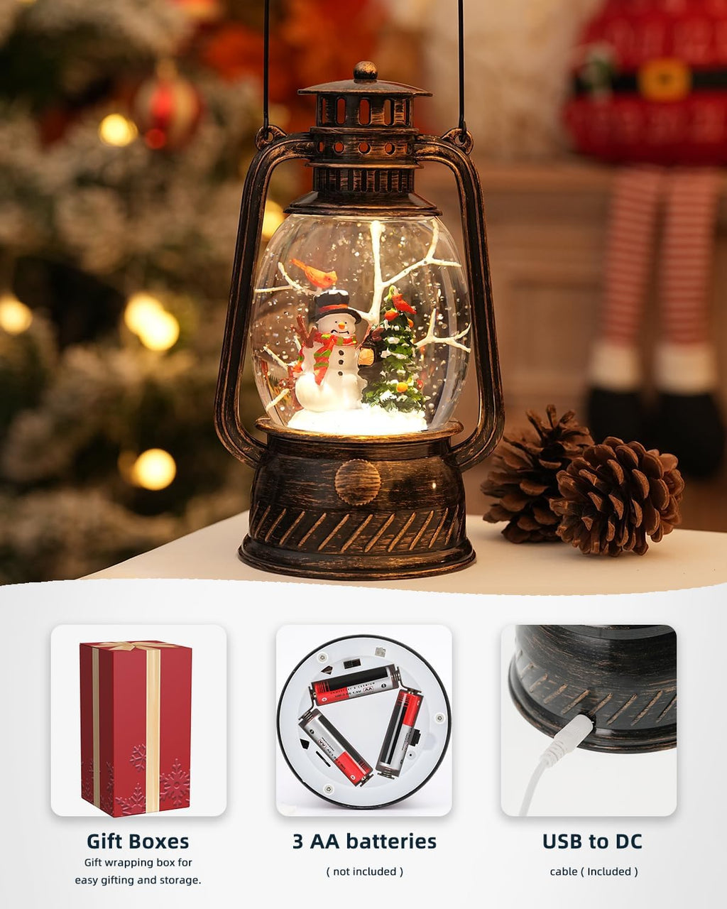 Lampe à LED Citrouille pour Décoration d'Automne – Lumière Chaude avec Minuteur de 6 Heures