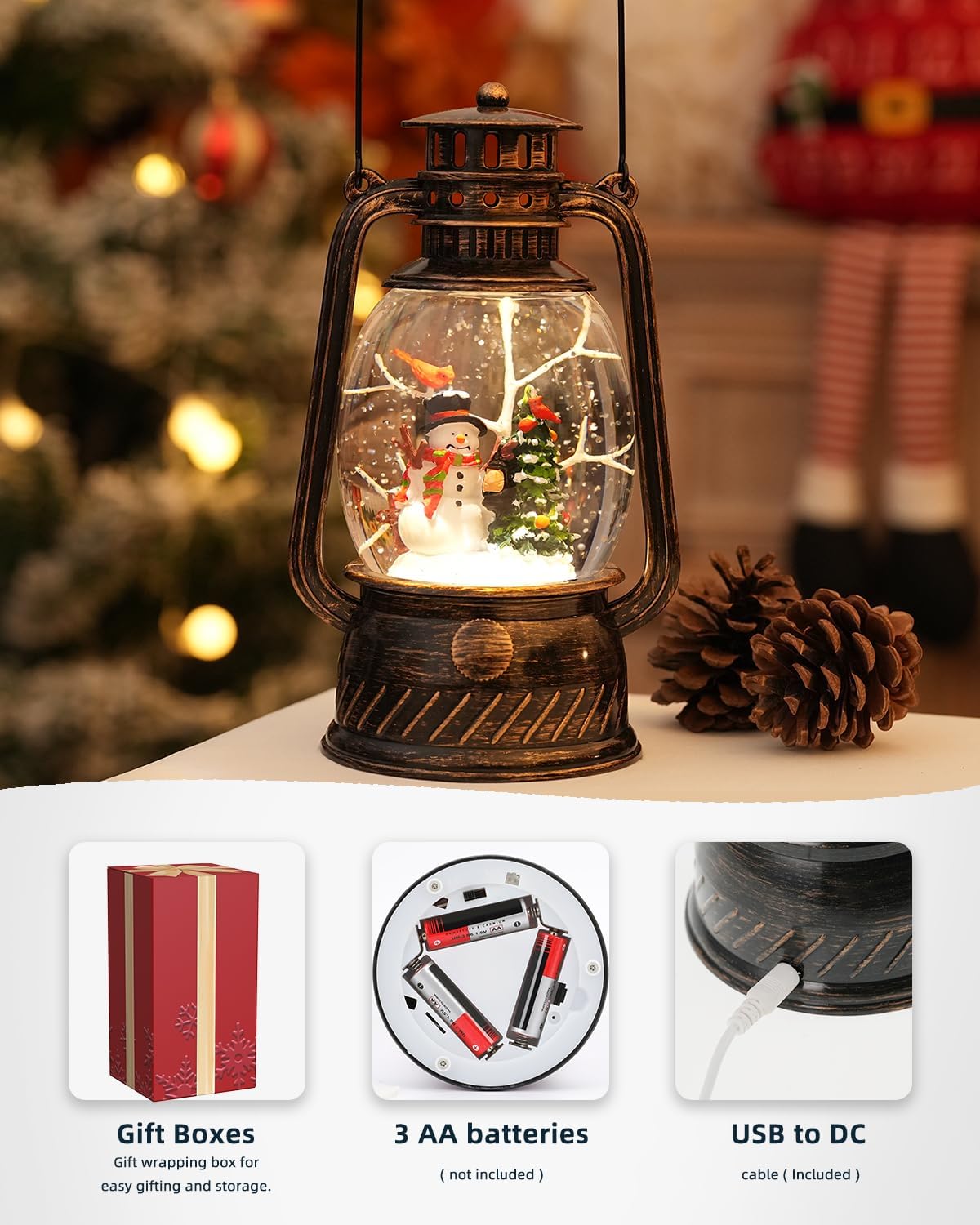 Lampe à LED Citrouille pour Décoration d'Automne – Lumière Chaude avec Minuteur de 6 Heures