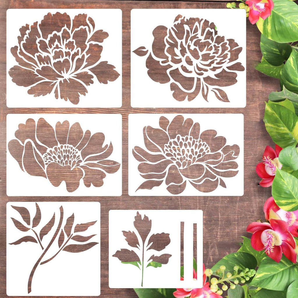 💐 Eptchn Clôture de Jardin Grands Pochoirs de Fleurs🌻Décoration DIY BloomTrace