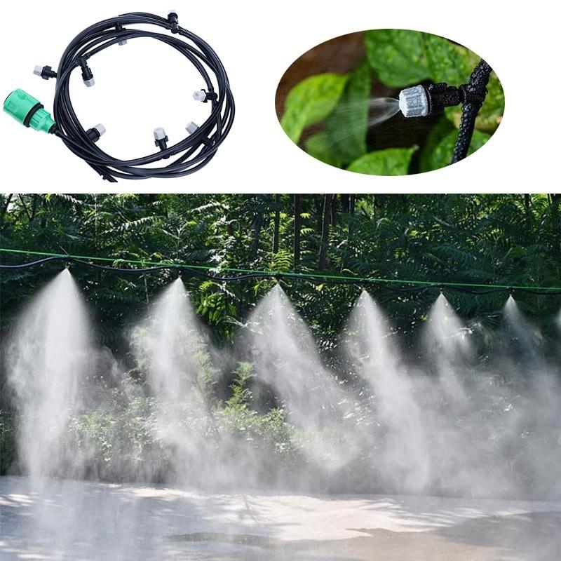 AquaGrow - Système d'irrigation par aspersion - Set de goutte et de brouillard DIY de 10M