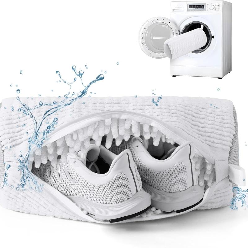 Sac de Lavage pour Chaussures en Microfibre Chenille – Protection Douce et Efficace en Machine