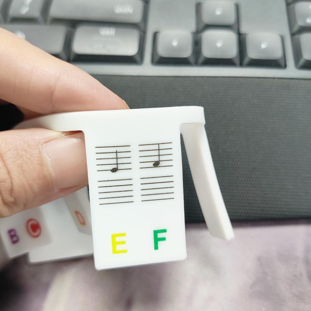 KeyboardLabel - Étiquette en Silicone Amovible pour Piano et Clavier