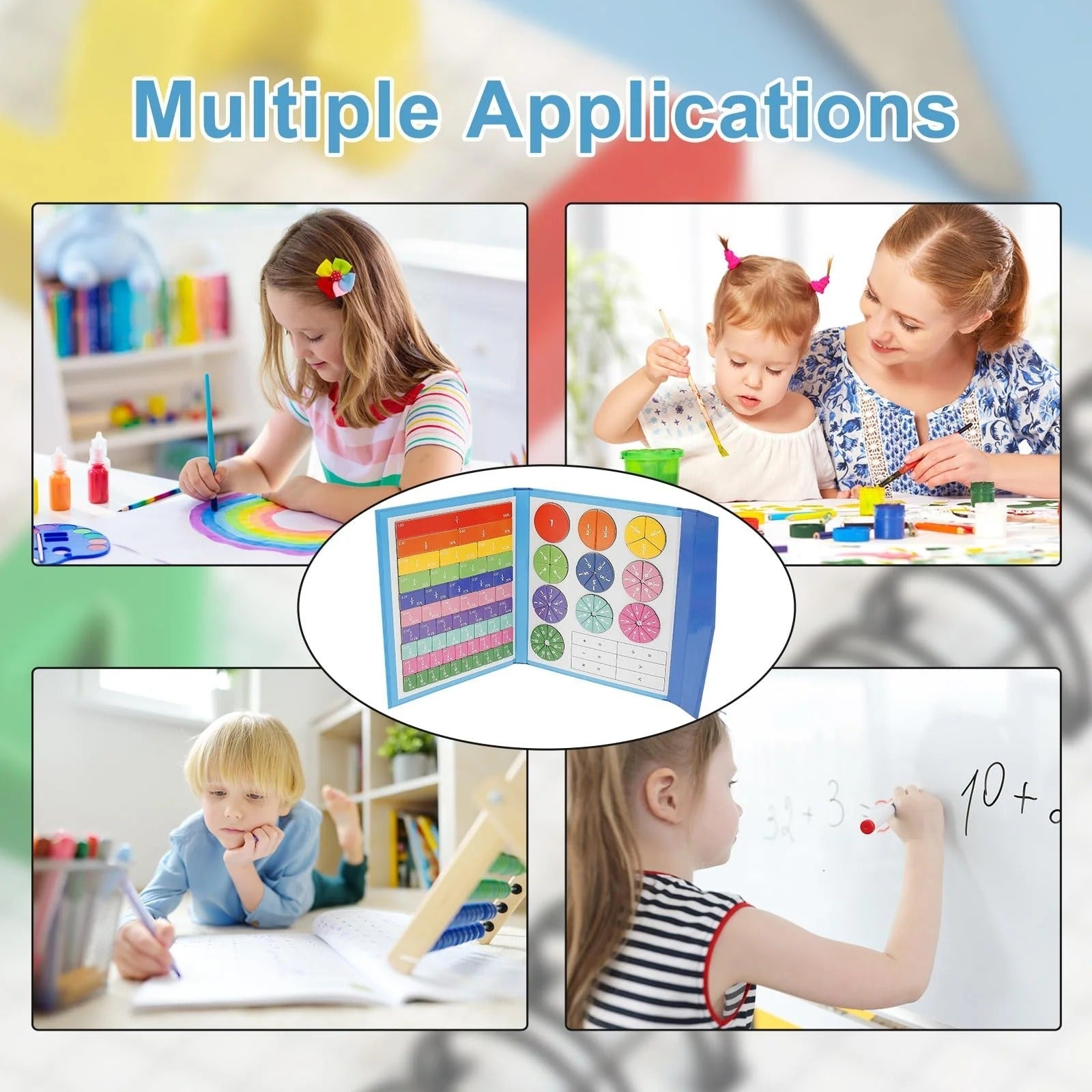 Puzzle de Fractions Magnétiques Montessori