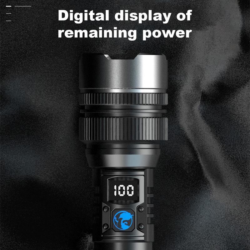 Lampe de poche rechargeable StormBeam avec zoom télescopique