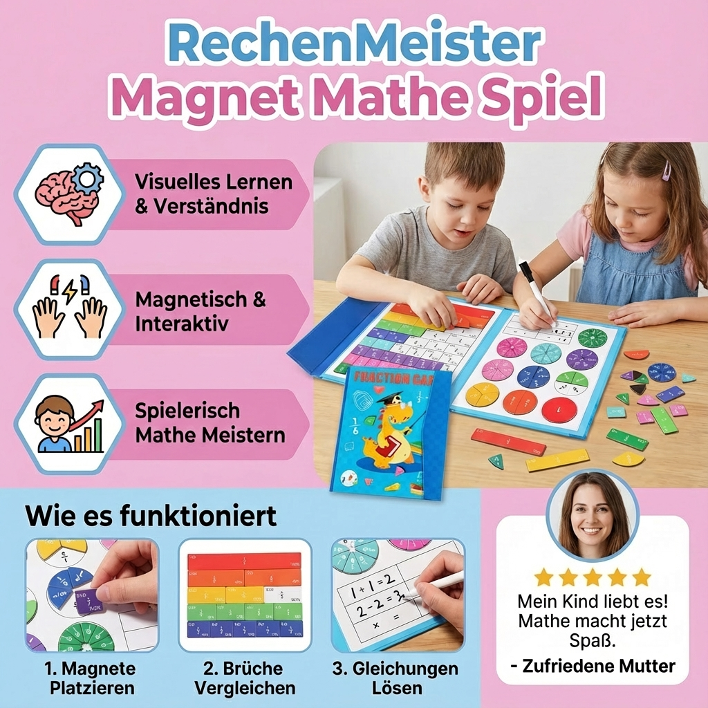 Jeu de Mathématiques Magnétiques RechenMeister