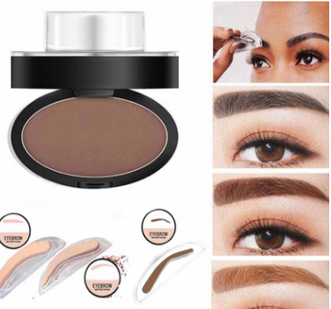 Set de Tampons à Sourcils avec Poudre – Résistant à l'Eau – Fini Naturel – 3 Formes – 3 Couleurs – Parfait pour un Usage Quotidien – Solution de Maquillage Rapide | Sansoti
