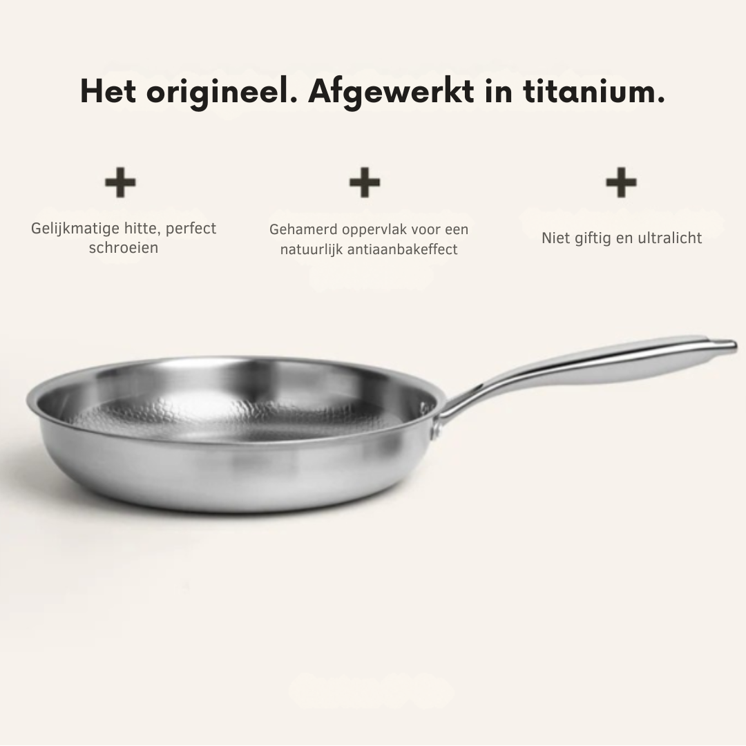 Ensemble de Casseroles Premium en Titane 3 Pièces – Adapté pour Induction & Revêtement Naturel Antiadhésif – 3 Casseroles