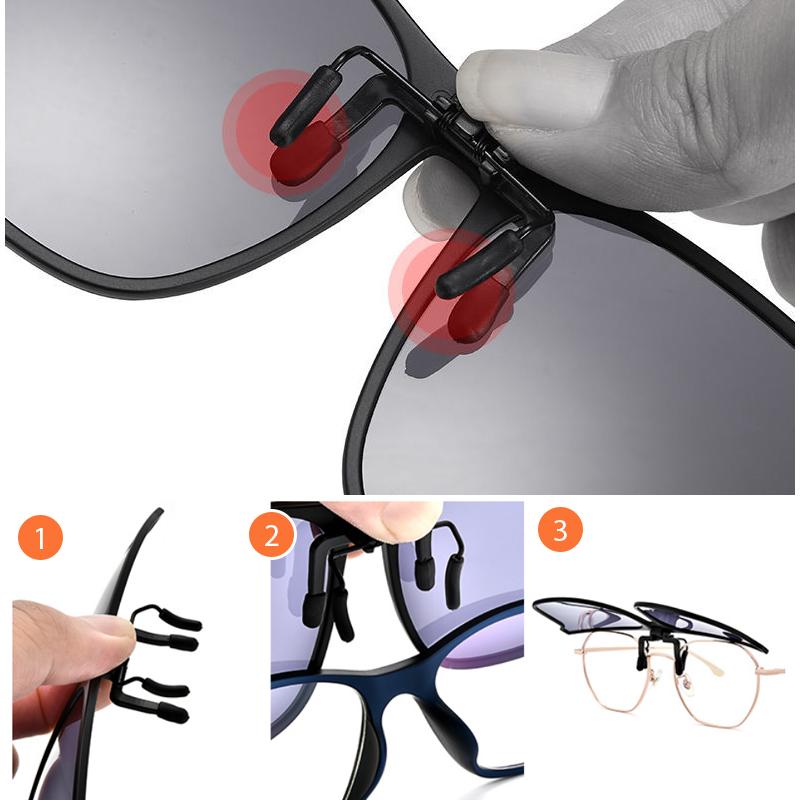 Nouveau clip-on de lunettes de soleil polarisées