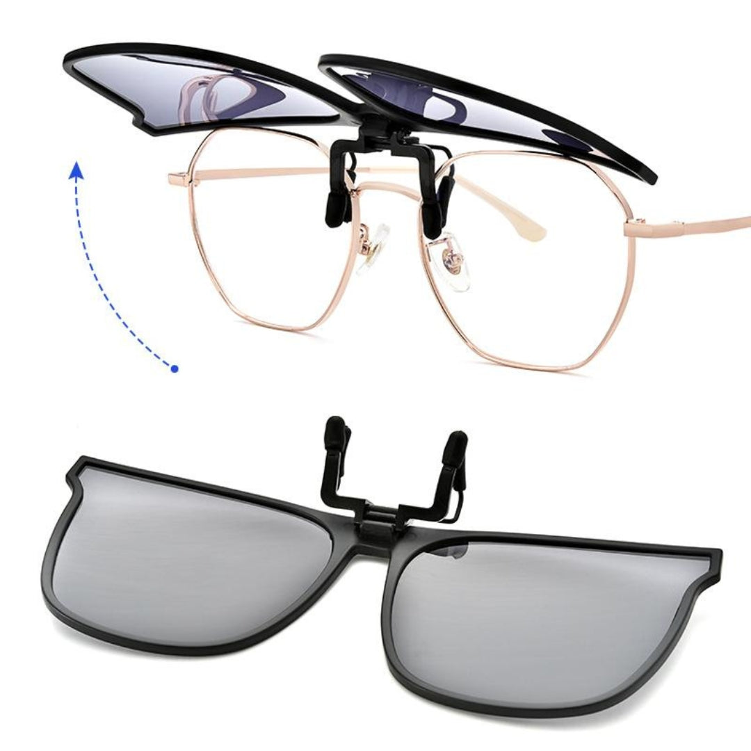 Lunettes de soleil - Lentilles polarisées Clip-On Flip-Up
