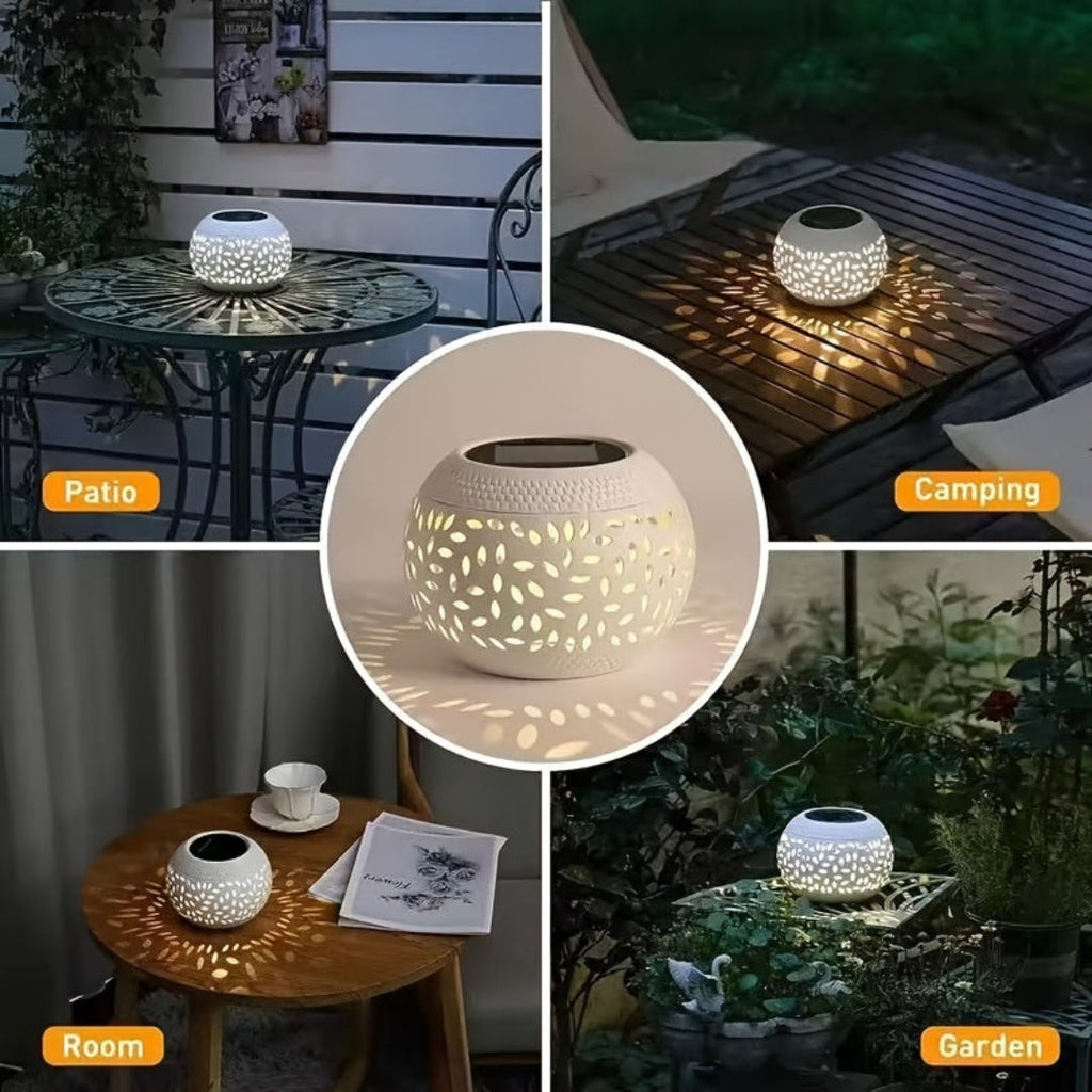 Lampe de Table Solaire d'Extérieur - Lampe Solaire Ambiante pour l'Extérieur