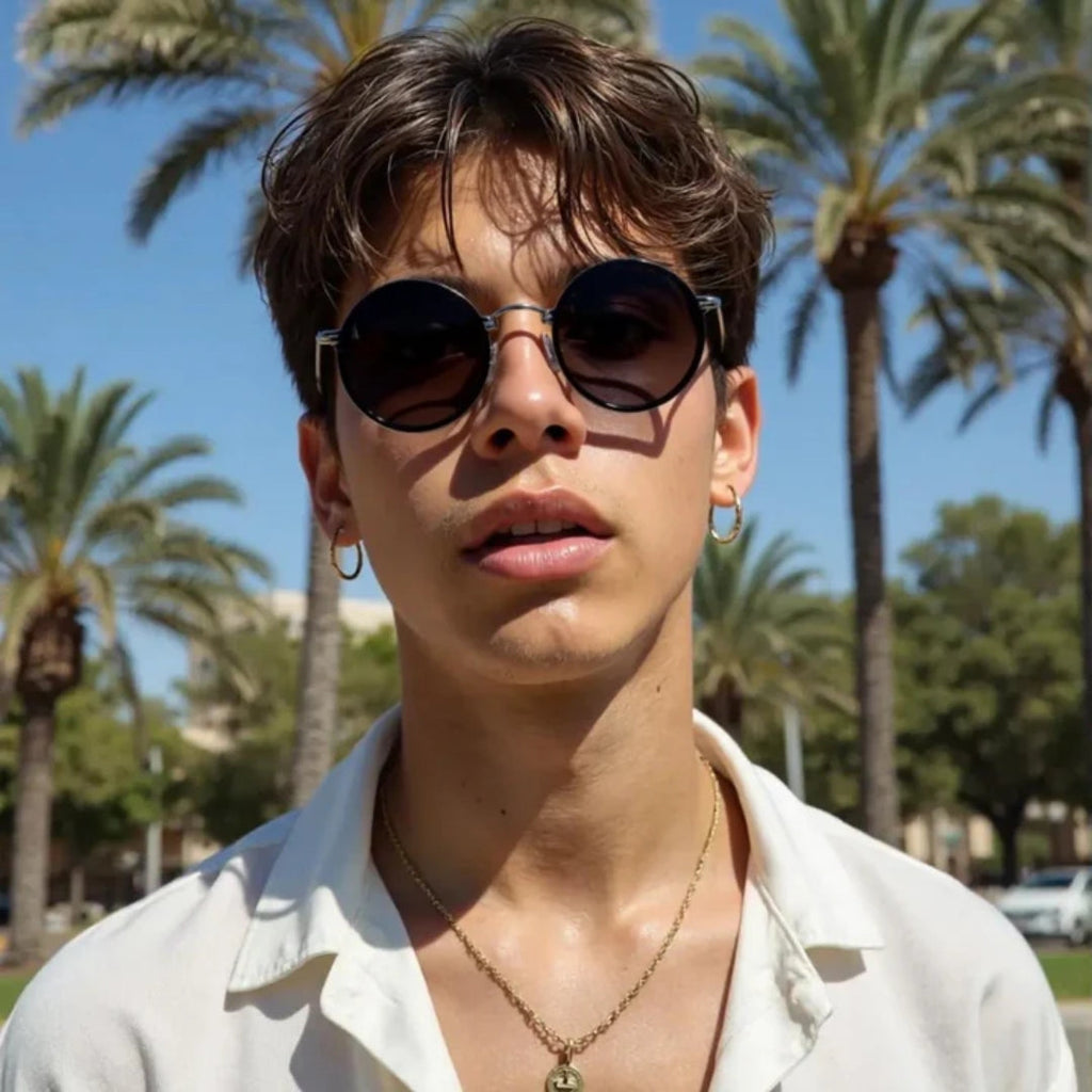 Lunettes de soleil avec cadre métallique de luxe et protection UV400 - Novaryn