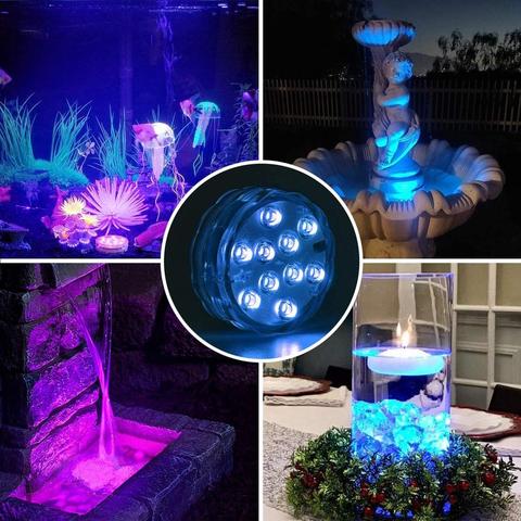 Lampe LED sous-marine étanche avec télécommande - GlowRipple