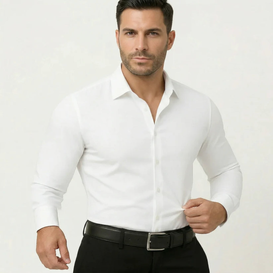 Chemise anti-repassage pour hommes