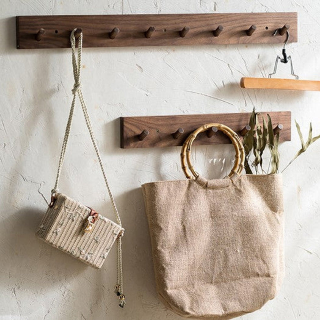 Portemanteau - Design Japandi en Bois Fait Main