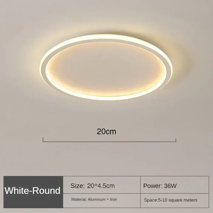 Plafonnier Rond Scandinave - AuroraSphere