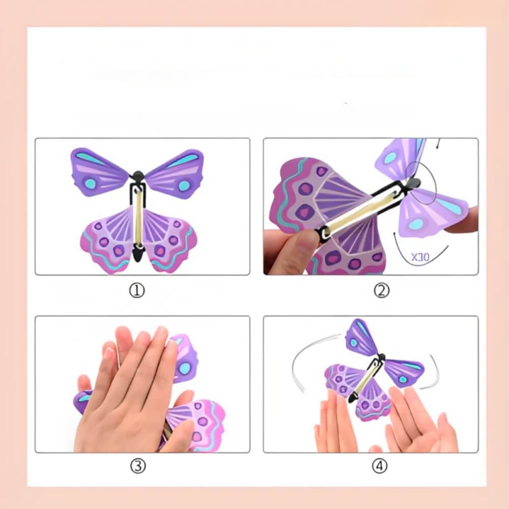 FlyingButterfly – Papillons Volants | Surprise Magique pour Cartes & Boîtes Cadeaux | Événement Réutilisable pour Anniversaires & Mariages