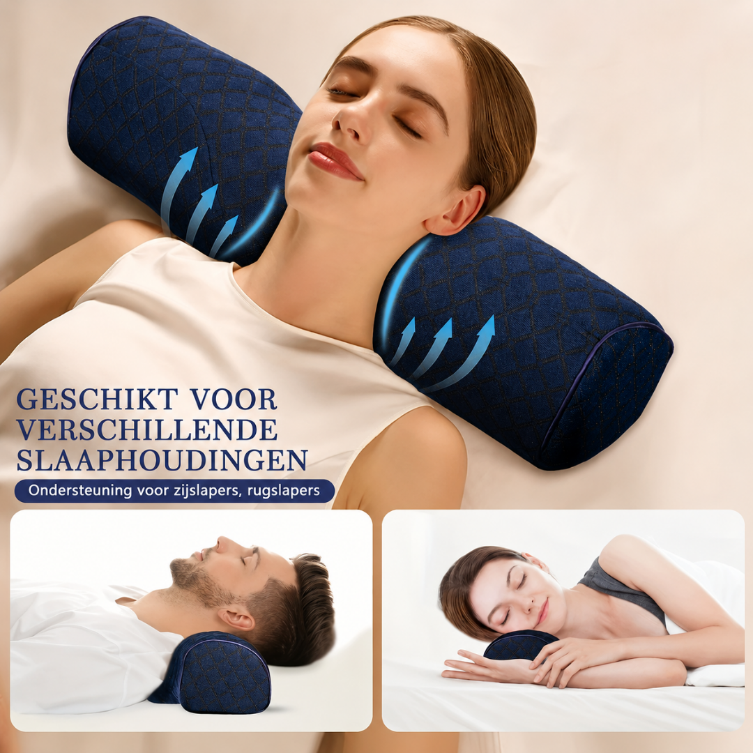 Coussin de Cou - Coussin Ergonomique en Mousse à Mémoire