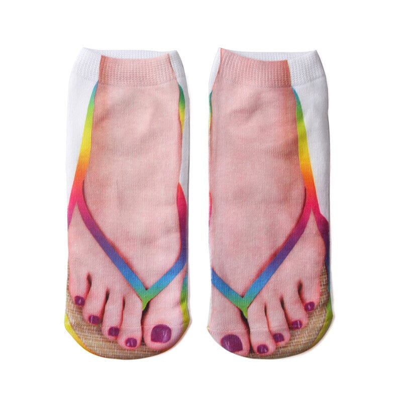 Chaussettes Imprimées Manucure Super Confortables