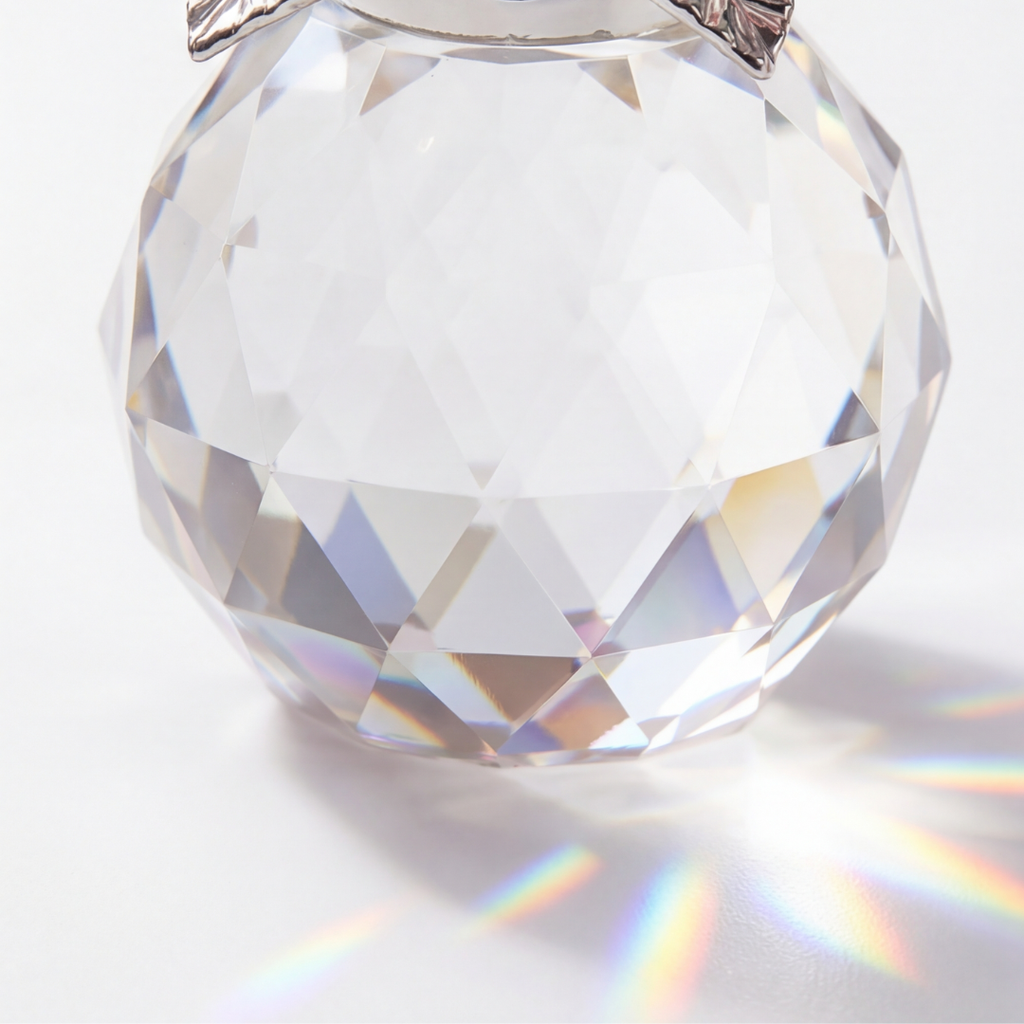 Lumirose – Bouquet de Roses en Cristal avec Vase
