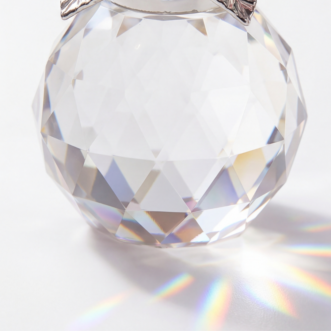 Lumirose – Bouquet de Roses en Cristal avec Vase