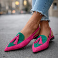 Macy - Mocassins plats avec pompons pour dames