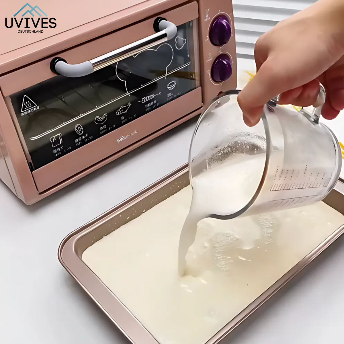 Moule à Gâteau avec Séparateur pour 18 Portions – Antiadhésif et Lavable au Lave-Vaisselle