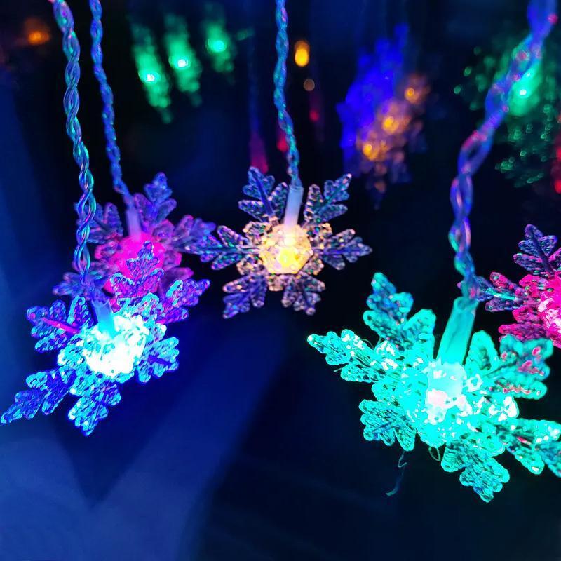 Éclairage de Rideau LED de Noël – Éclairage Festif Décoratif et Réutilisable