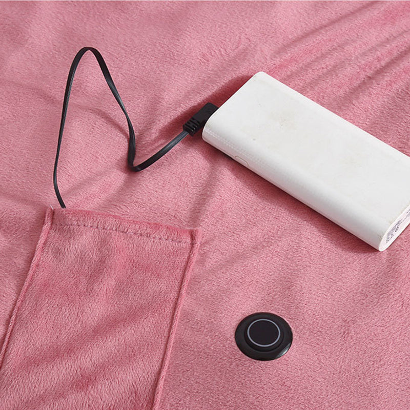 Couverture Chauffante USB – Douce Couverture Électrique Portable avec Chauffage Rapide