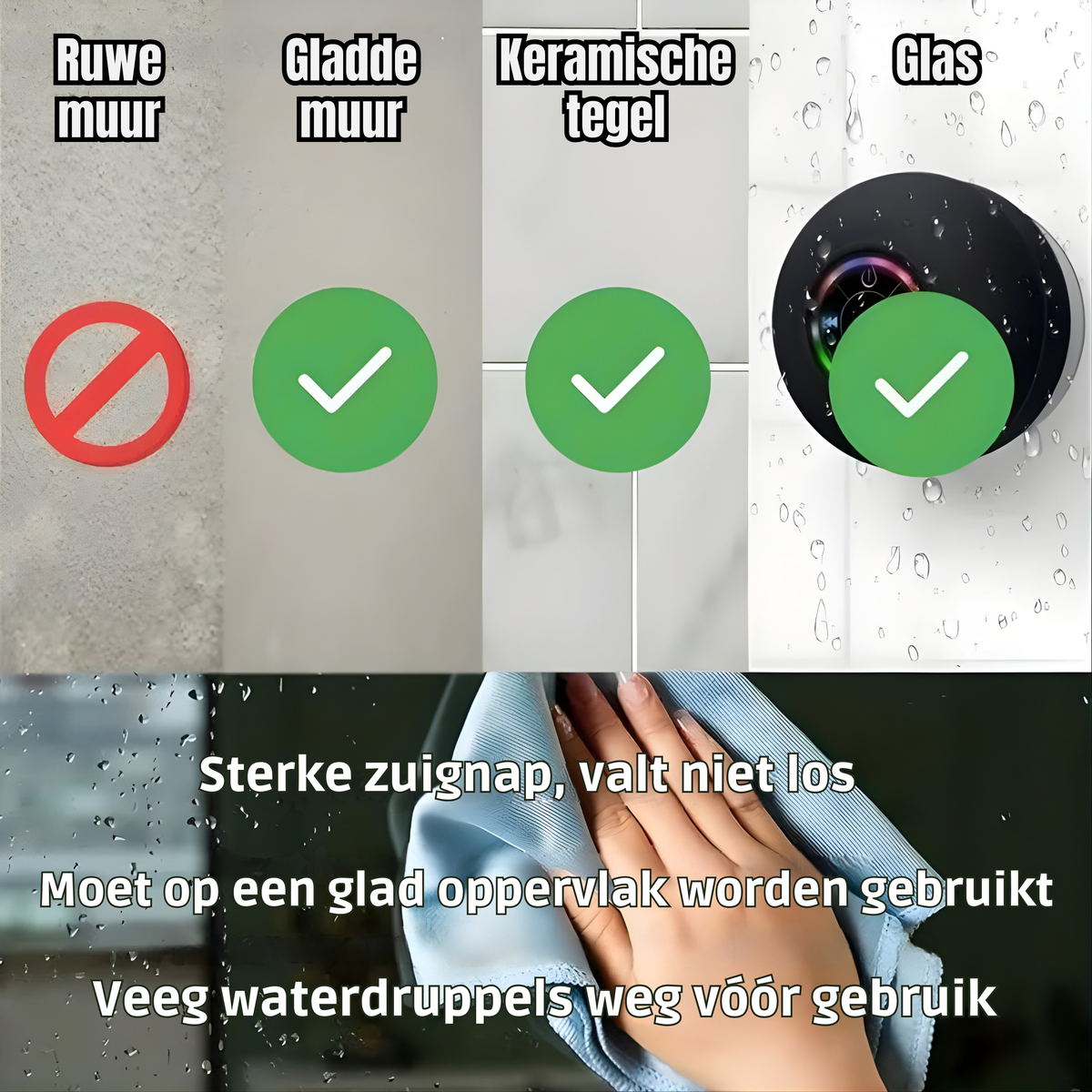 AquaBeat™ - Enceinte de Douche Étanche
