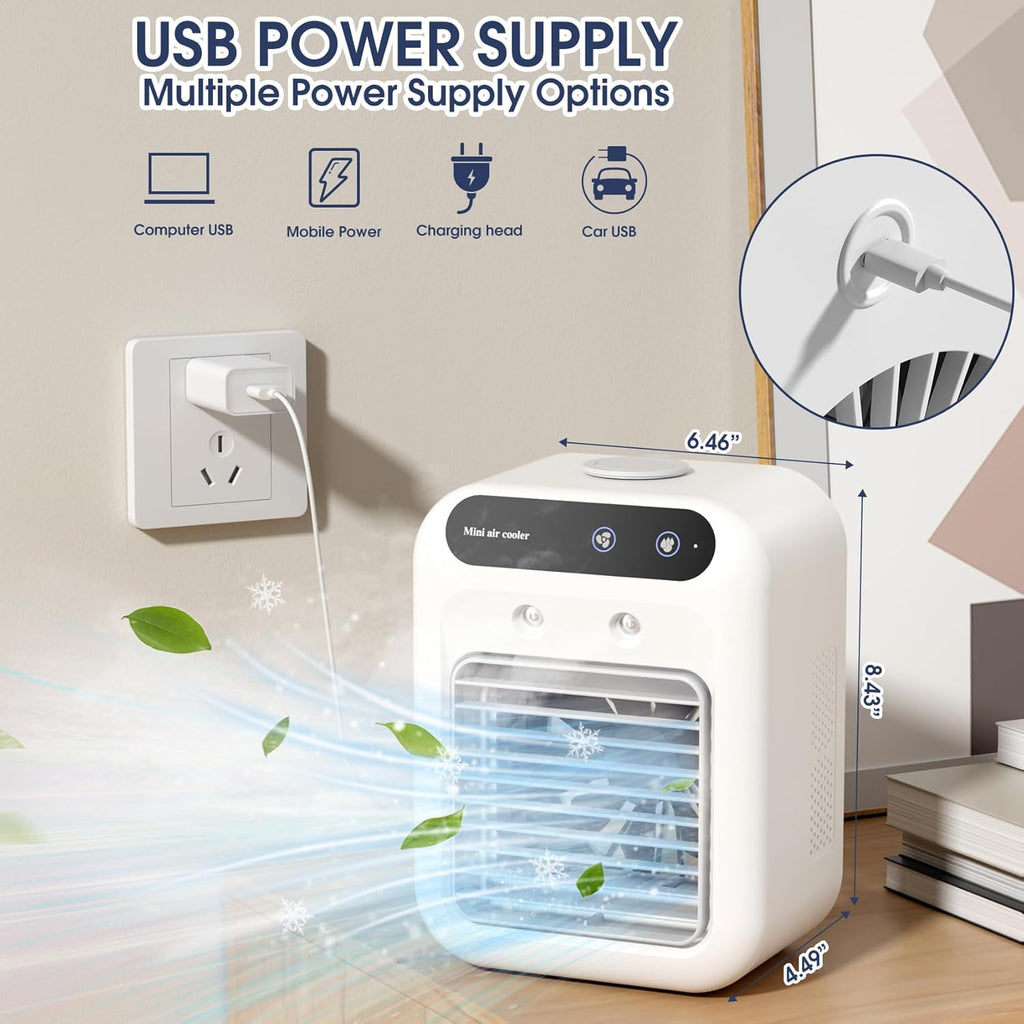 BreezePulse™ — Écrasez instantanément la chaleur avec votre brise de brume rechargeable personnelle