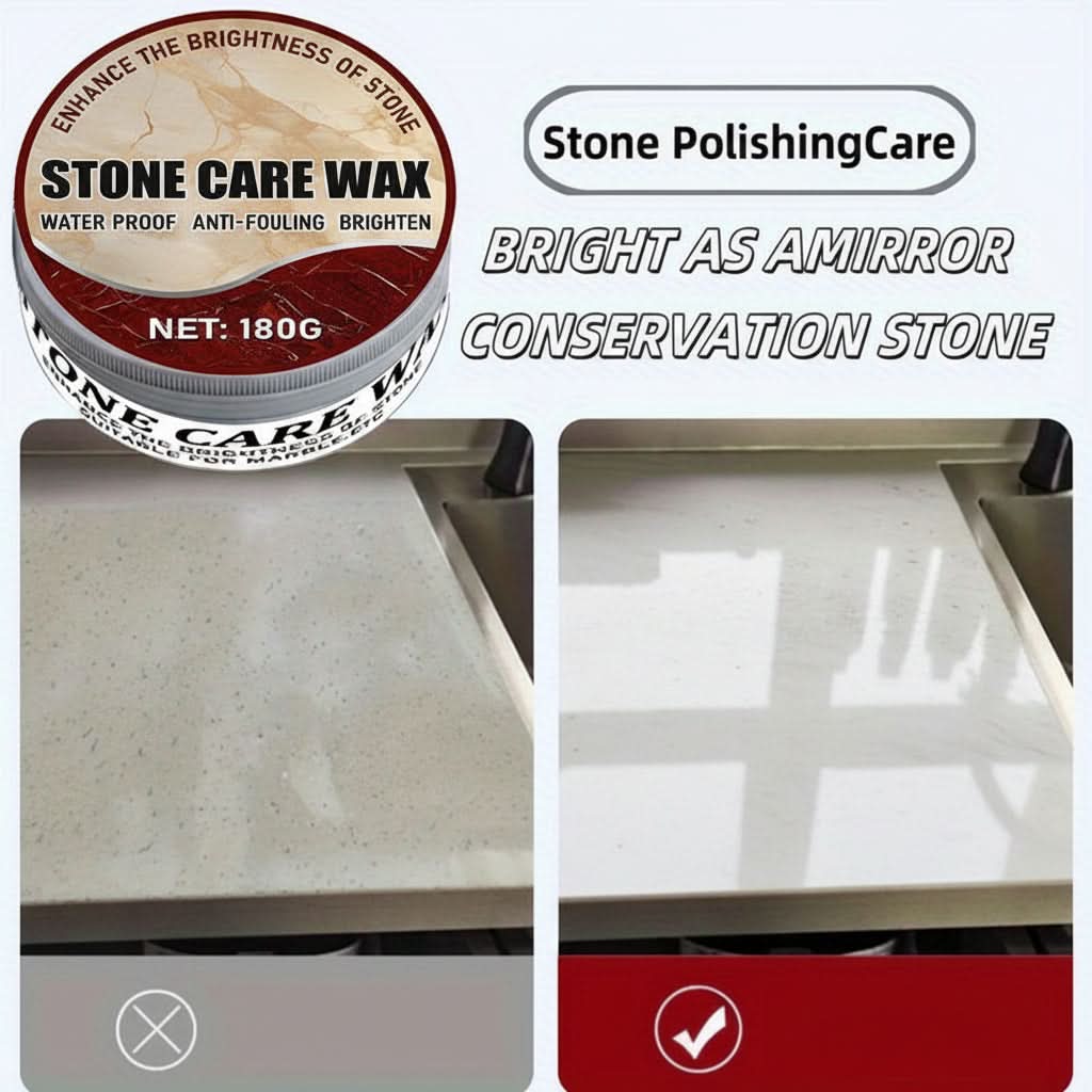 Cire de Polissage pour Marbre et Crème de Brillance pour Pierre pour une Finition Éclatante