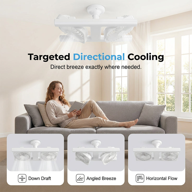 AeroBreeze™ — Commandez votre confort avec chaque brise fraîche, calme et parfaite lueur