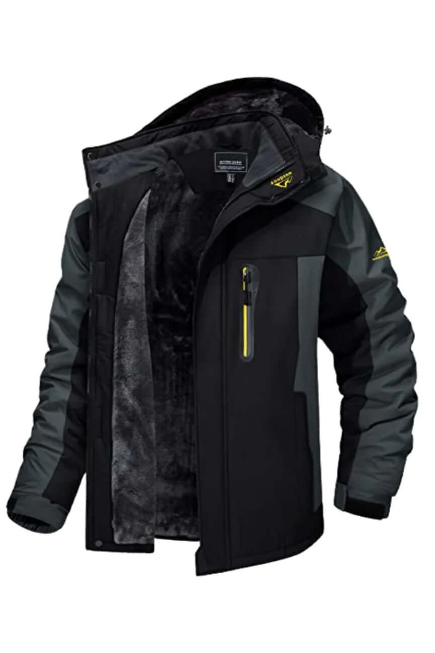 Veste d'hiver imperméable en polaire pour hommes