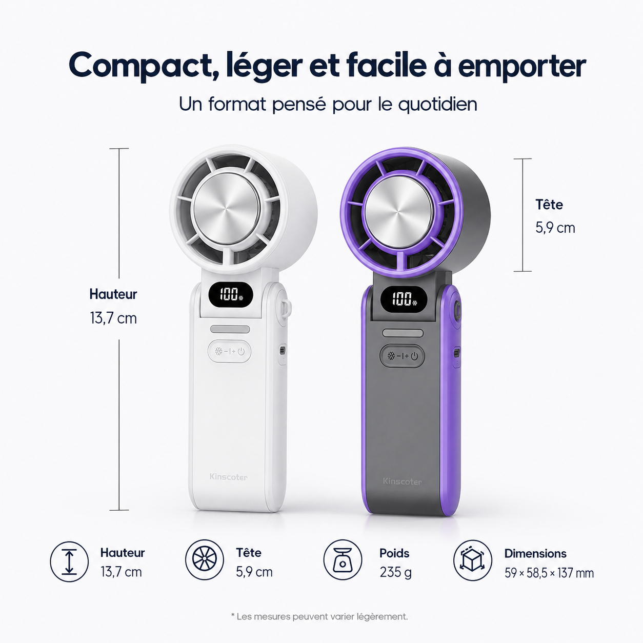 Ventilateur Portable Pliable à Main pour Extérieur