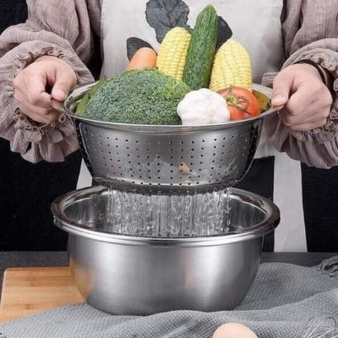 Ensemble de Passoires en Acier Inoxydable à Maille Fine