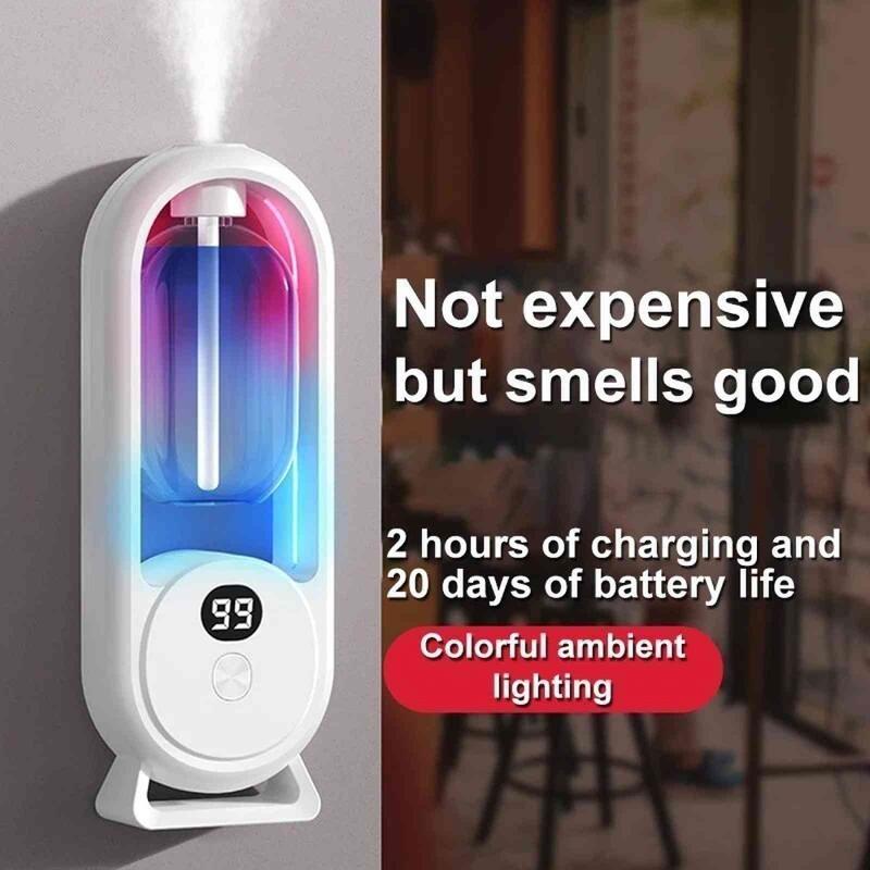 Diffuseur de Parfum Intelligent AromaGlow 360° – Fraîcheur Durable