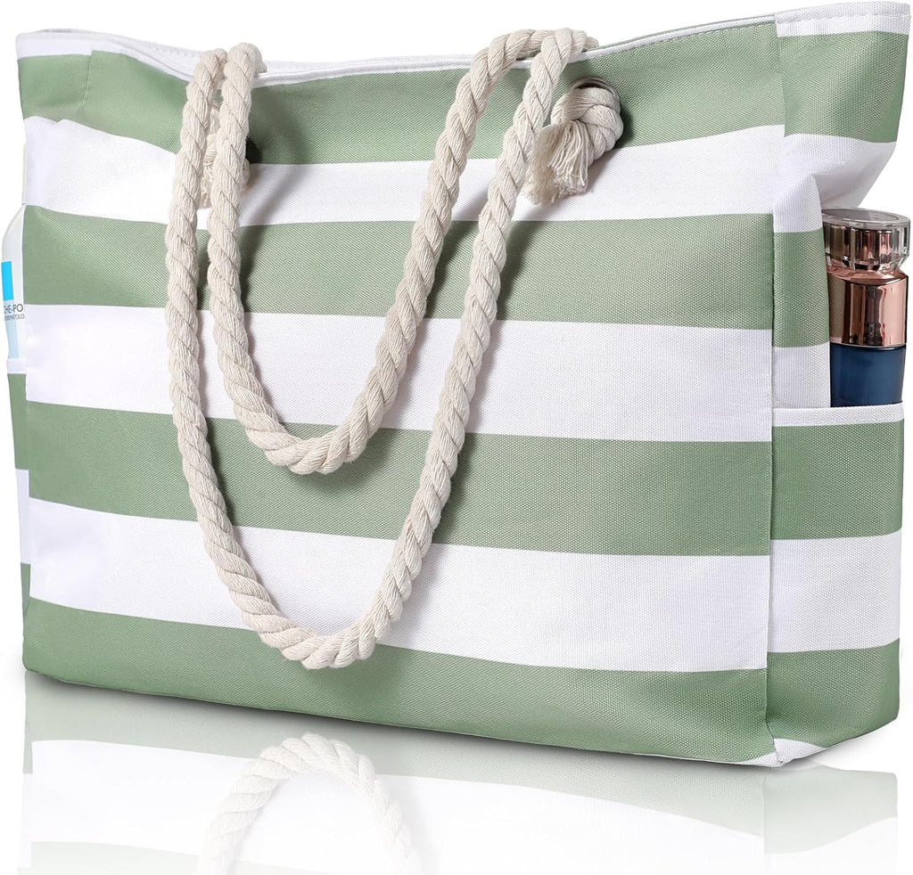 Plage Bliss | Grand Sac de Plage Imperméable avec Fermeture Éclair | Design Anti-Sable pour des Sorties Estivales Faciles