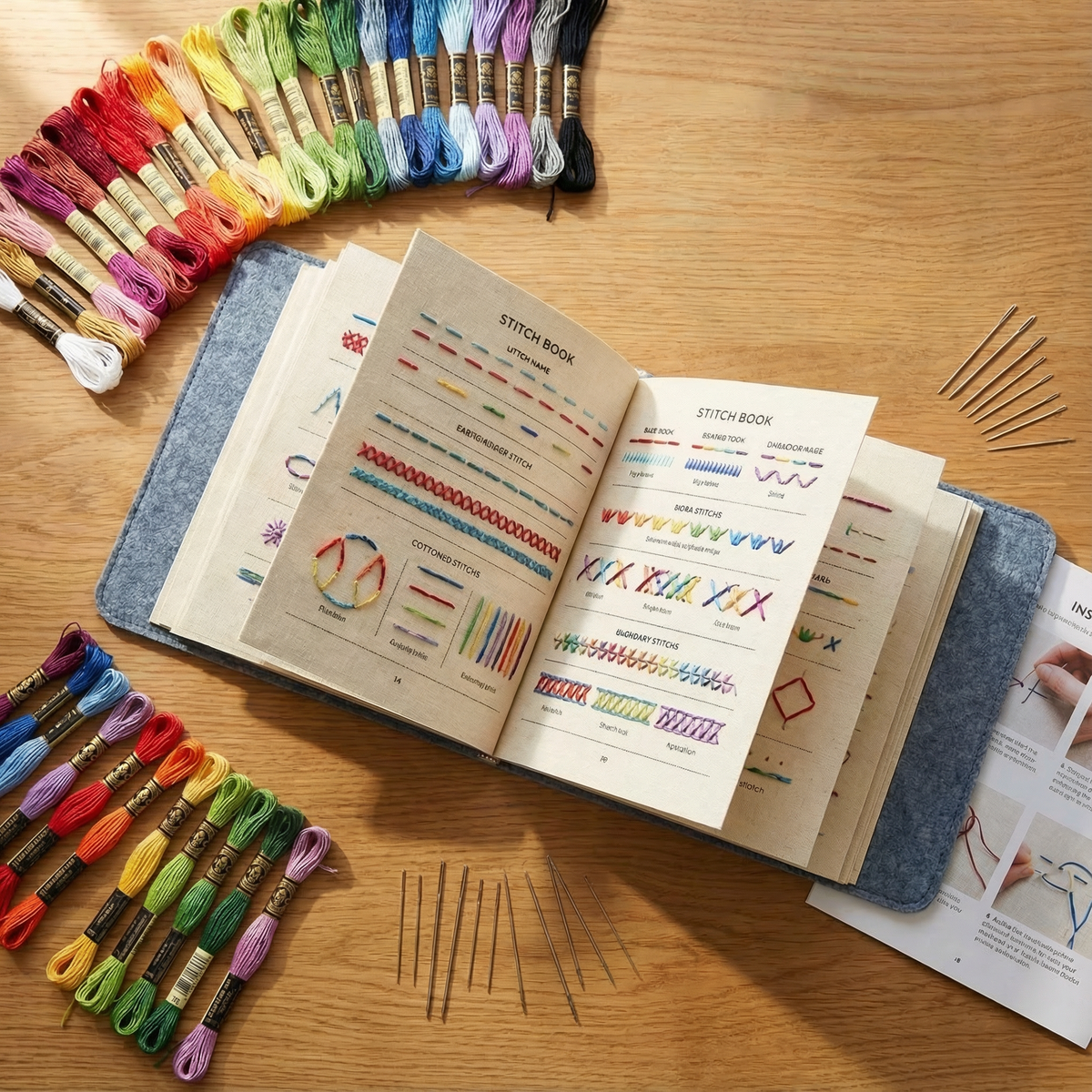 Stitchwell - Kit complet de livre de points de broderie