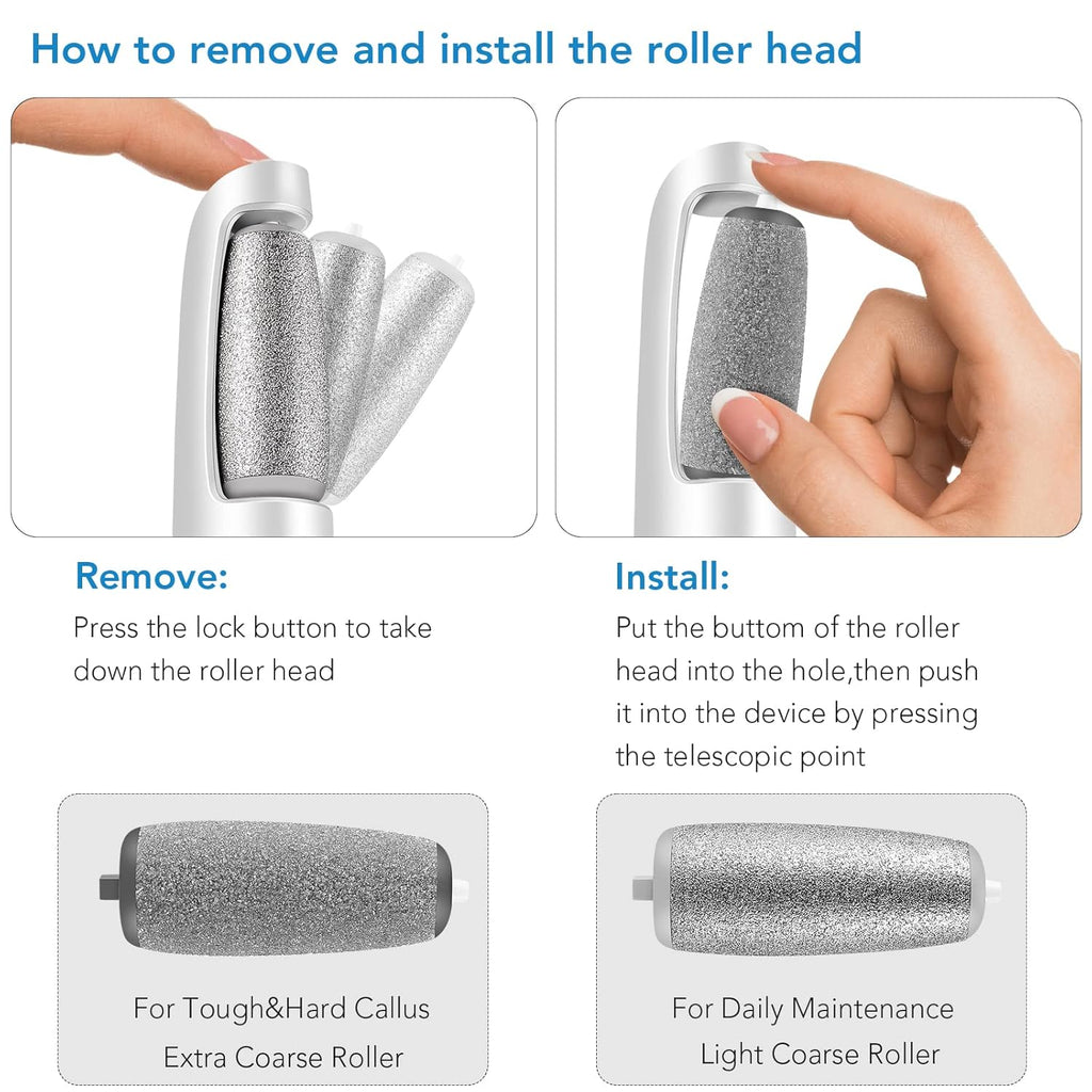 Fichier de Pied Électrique Rechargeable – Talons Lisses, À Tout Moment, Partout