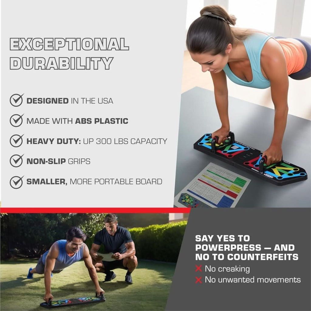 Gym à domicile multi-positions 30-en-1 avec planche de pompes pliable