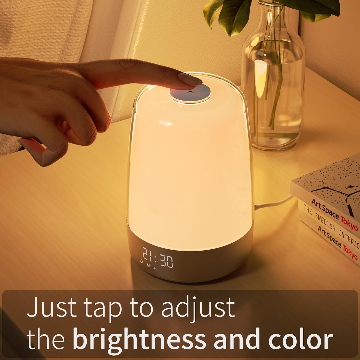 Norvo | Aurora Réveil Lumière – Réveil avec Simulation de Lever de Soleil et Sons Naturels & USB-C