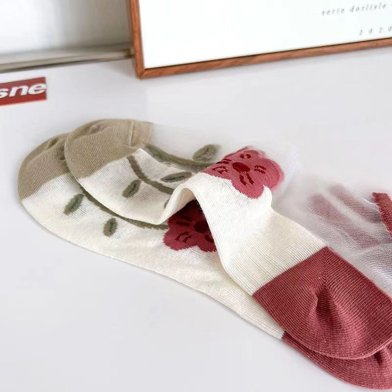 Chaussettes de Cheville en Maille Respirante