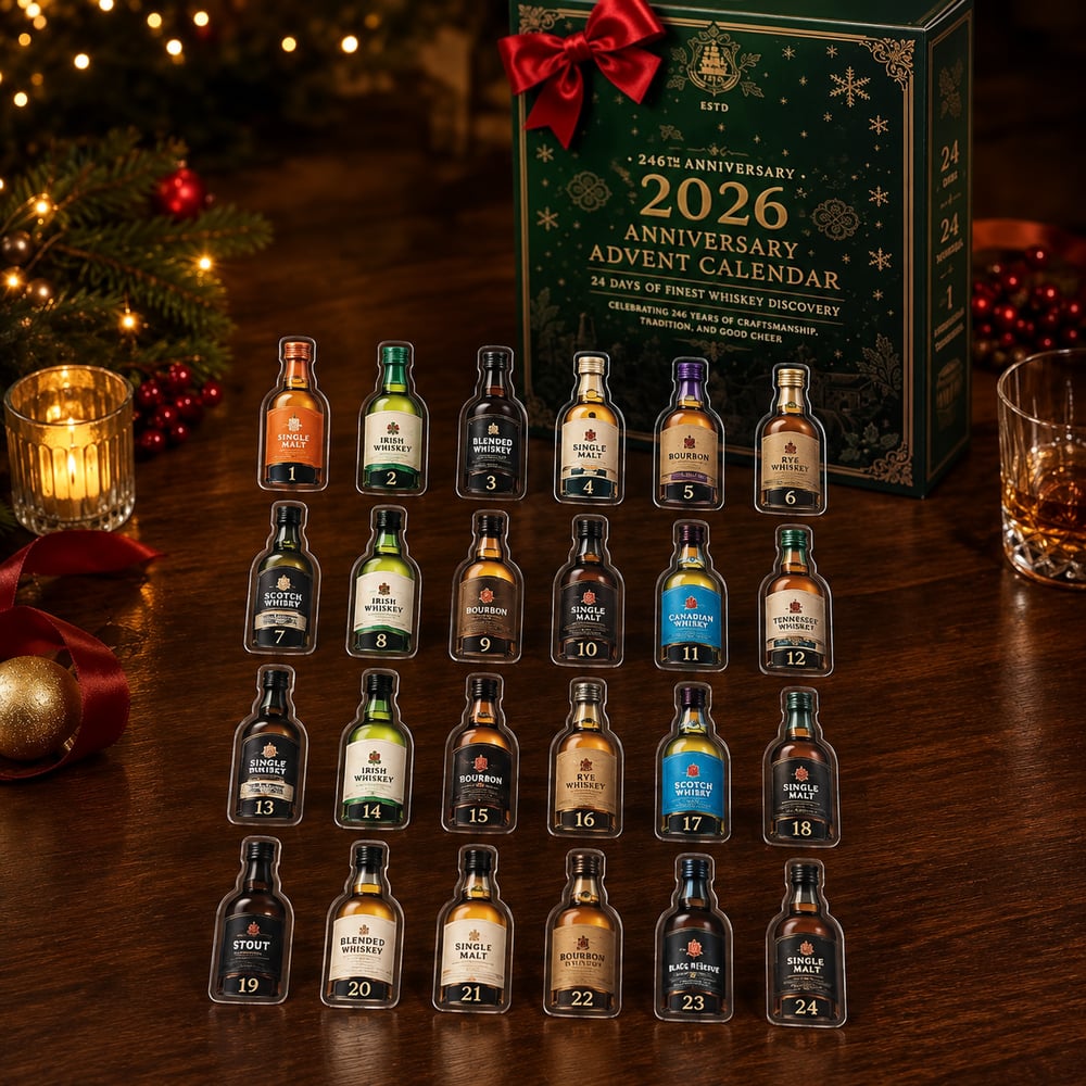 ⏰❄️ Calendrier de l'Avent pour le 246e anniversaire 2026📅 24 jours de découvertes autour du whisky irlandais