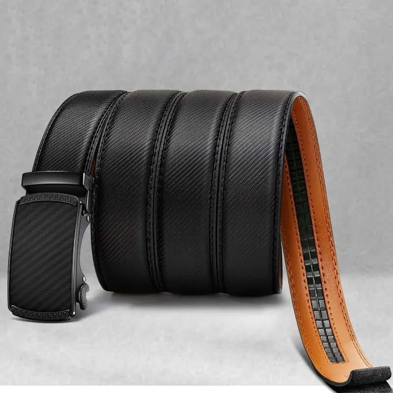 Ceinture à cliquet en cuir Eptchn avec boucle réglable CrackSlick