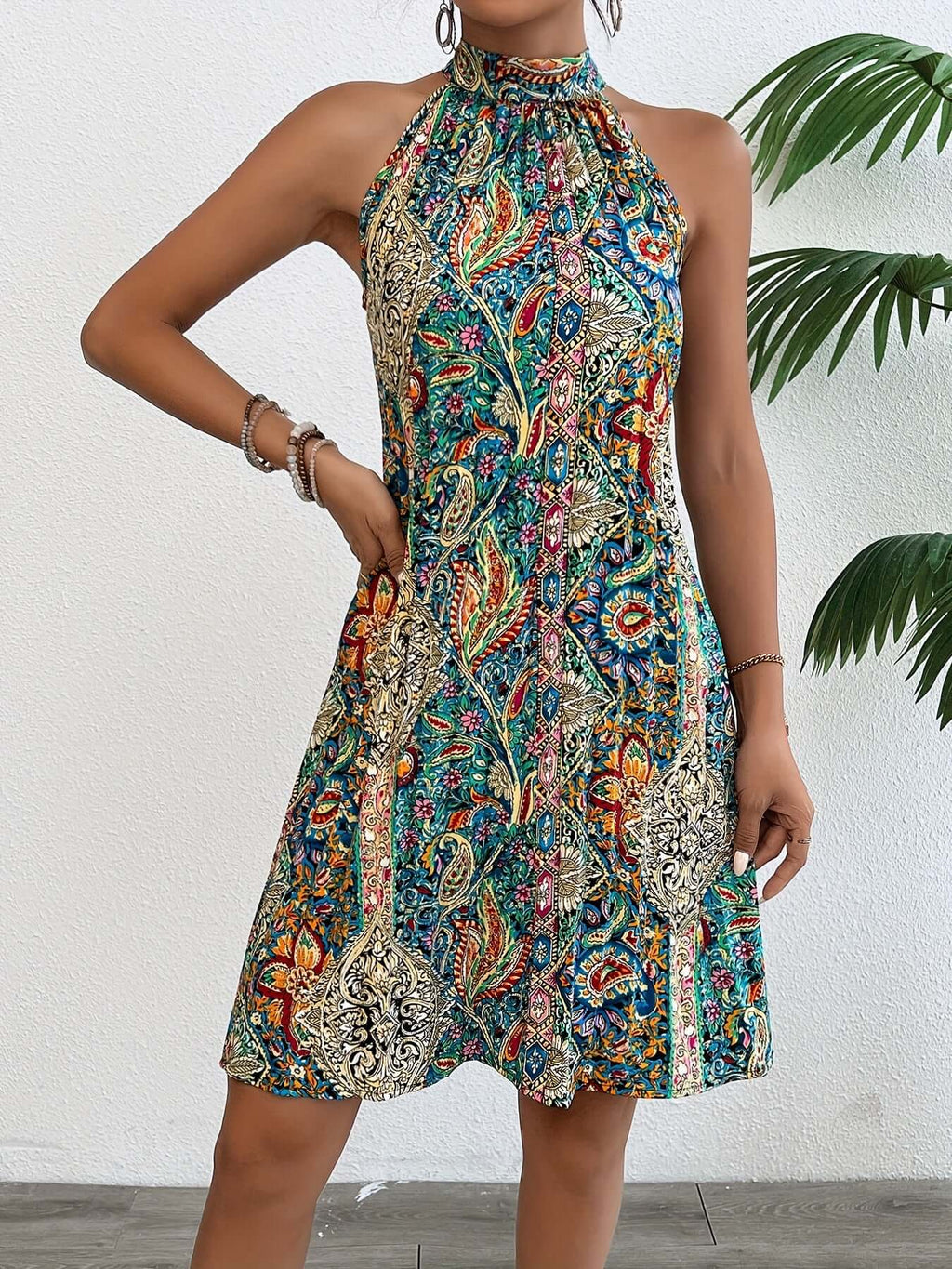 Robe Boho à Bretelles