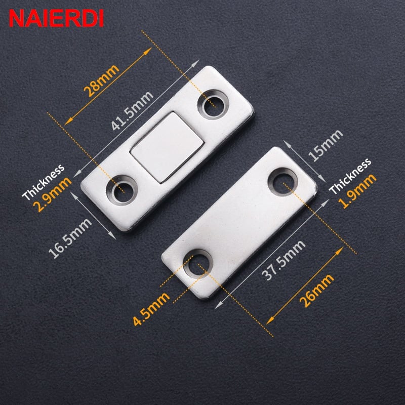 Magnets de porte de cabinet invisibles