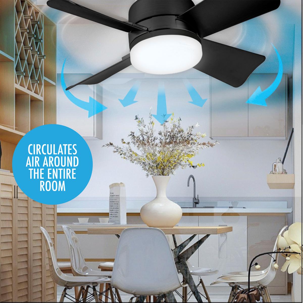 AeroLuma™ 40W LED Plafonnier Ventilateur — Confort Frais Instantané et Éclat Brillant, Sans Tracas